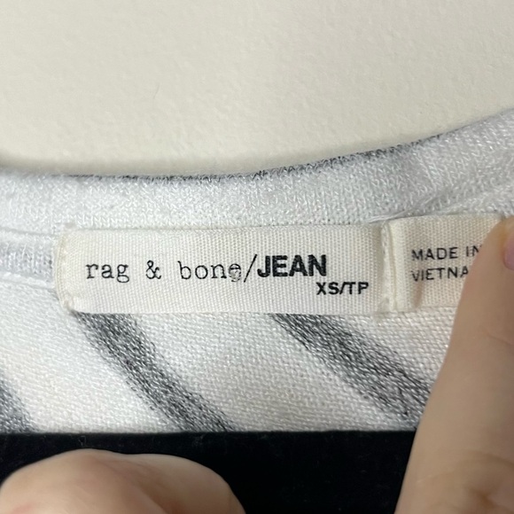 RAG & BONE Hudson Stripe Knit Longsleeve Tshirt - Picture 4 of 6